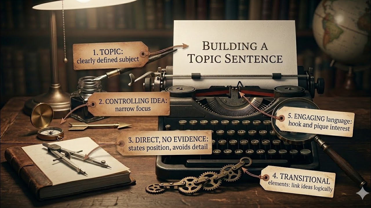 5 Features of a Good Topic Sentence | Easy English Writing Lesson