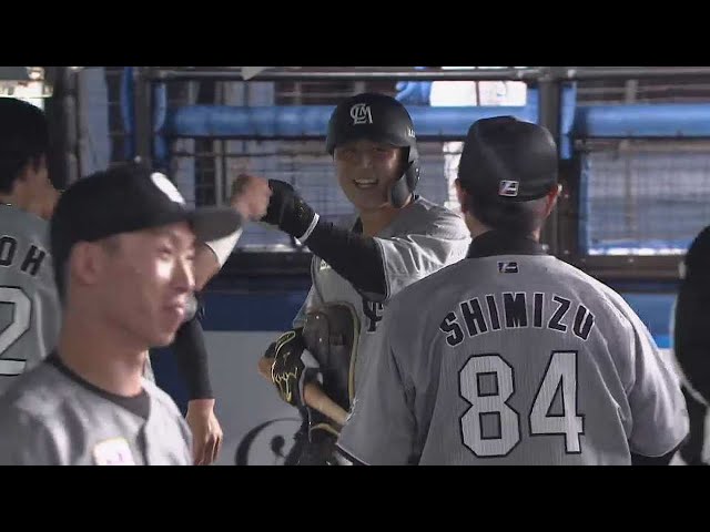 【7回裏】勝利を引き寄せる!! マリーンズの代打・山口航輝 2点タイムリー2ベース!! 2022年5月17日 千葉ロッテマリーンズ 対 東北楽天ゴールデンイーグルス