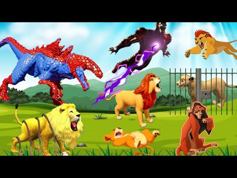 Simba the Lion's Challenges and the Jungle Animals | Simba the Lion King Cartoon | Dida's Tales