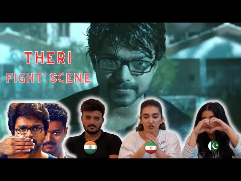 Thalapathy Vijay Best Fight Scene Reaction! | Theri Fight Scene | Foreigners React