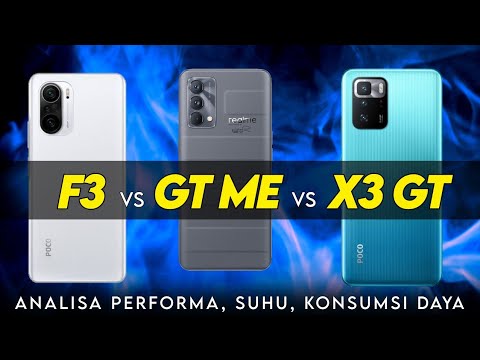 Adu Performa! Poco F3 vs Poco X3 GT vs realme GT ME (Perbandingan HP 4-5 Jutaan)