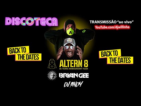 Festa Back to the Dates - DJ Andy - Altern8 - Bryan Gee nas Aventuras Musicais da Discoteca no YT