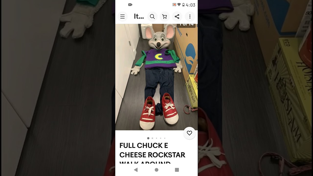 woah expensive! chuck e cheese costume