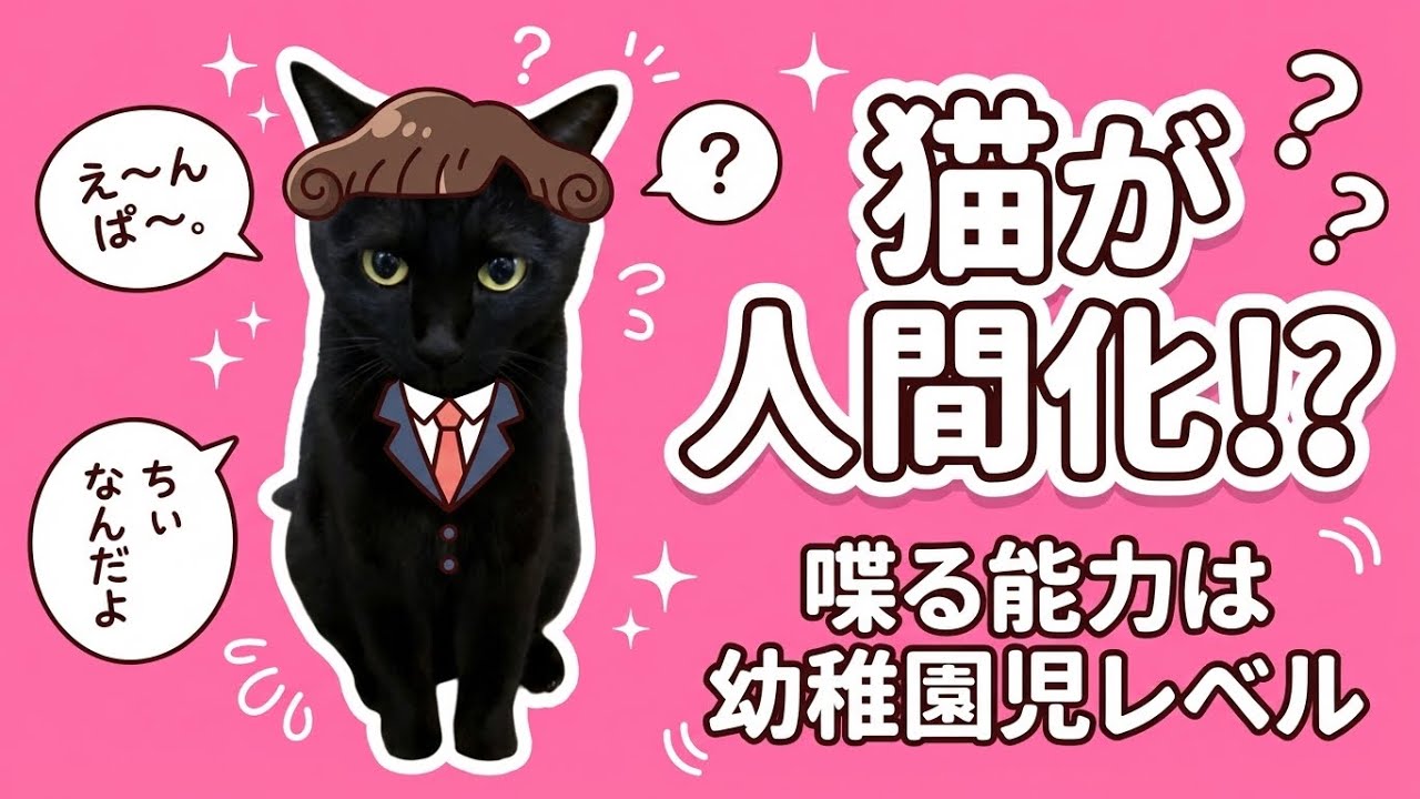 【しゃべる猫】もう人間やん⁉️健気すぎる可愛いお返事！そして後半ついに決定的瞬間、全国が二度見した、猫がハッキリ喋る瞬間‼️