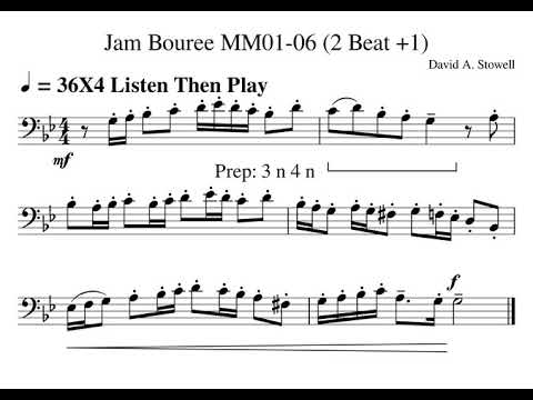 Jam Bouree MM01d 02abc Listen Then Play Tempo 36