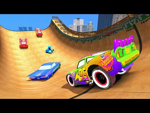 Niko's McQueen Cars Ramp Jumping GTA 4 Crash Testing Ep. 1 GTA IV Fire Testing