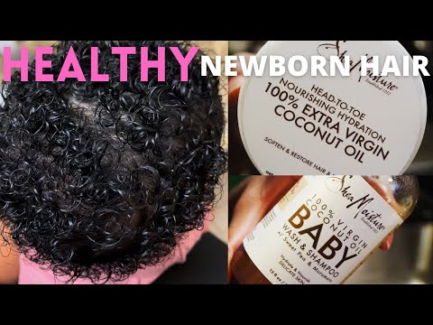 Newborn HAIR WASH Routine | HEALTHY Baby NATURAL HAIR Care