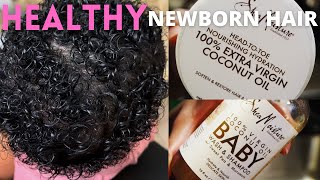 Newborn HAIR WASH Routine | HEALTHY Baby NATURAL HAIR Care