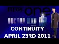 BBC One Continuity April 23rd 2011