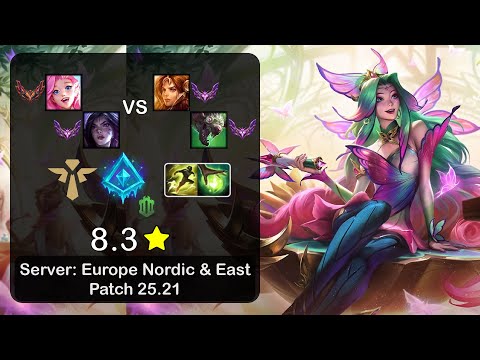 Seraphine Support + Kai'Sa vs Leona + Twitch - EUNE GrandMaster - Patch 25.21