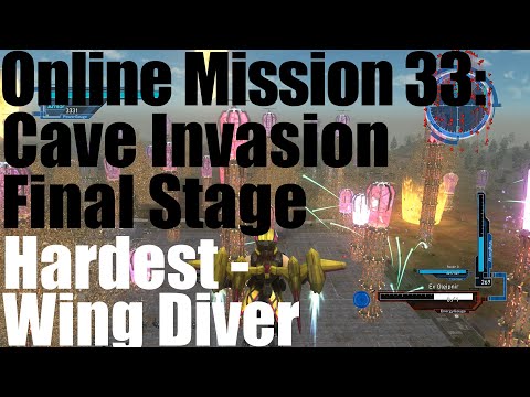 EDF 5: Online Mission 33: Cave Invasion Final Stage - Wing Diver / Hardest
