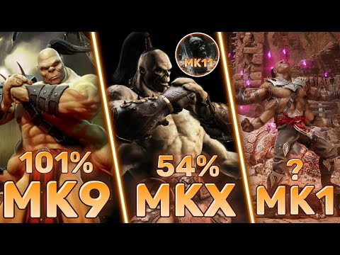 Goro MK9 vs MKX vs MK11 vs MK1 | Goro Combos