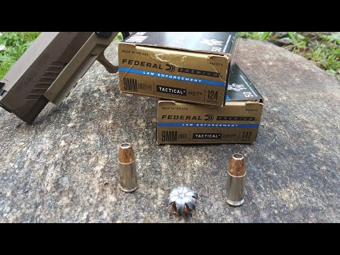 9MM Federal HST | 124gr and 147gr ammo test!
