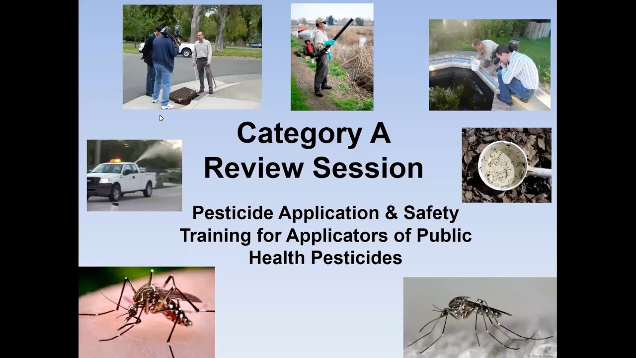 Vector Control Certification Exam Review Session-Category A-2023
