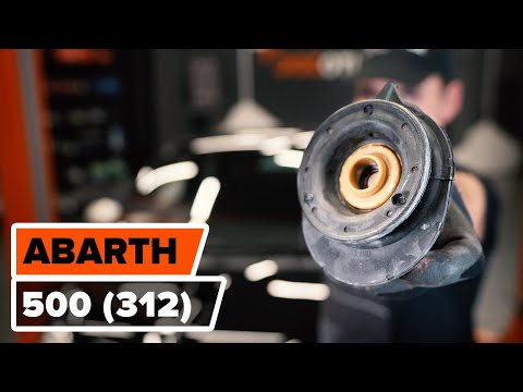 How to change strut mount ABARTH 500 (312) [TUTORIAL AUTODOC]