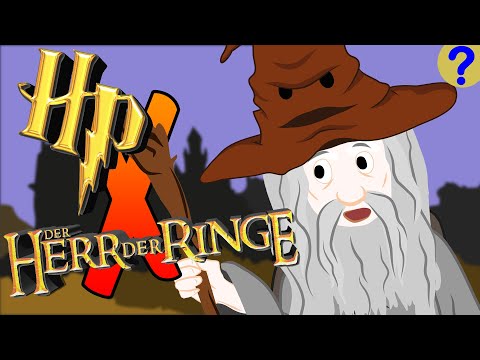 Professor Gandalf mischt Hogwarts auf [witzige der Herr der Ringe / Harry Potter Parodie/Animation]