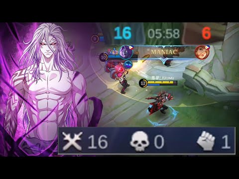 MOSKOV 5 MINUTES LEGENDARY 16 KILLS! LITERALLY SOLO GOLD LANE! MLBB