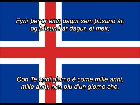 Lofsöngur - l'inno nazionale dell'Islanda (IS, IT testo)