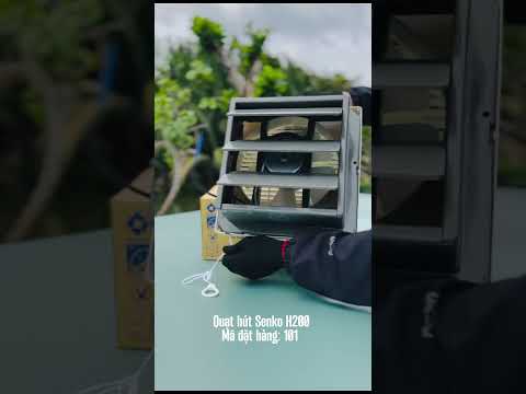 Quạt hút Senko H200 35W 2 chiều khung âm tường 250x250mm