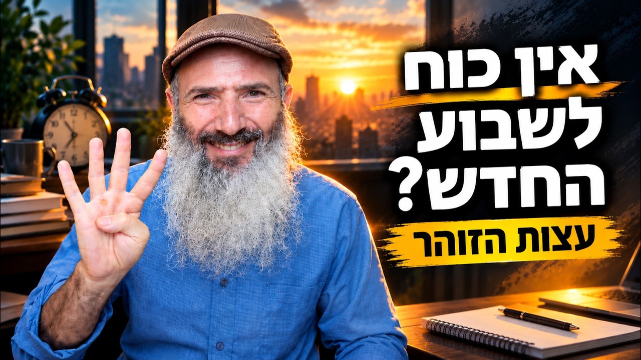 איך להתגבר על חרדות ושביזות יום א׳ | לפי הזוהר