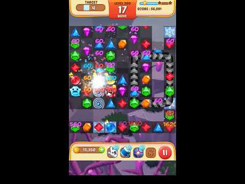 Jewel Match King Level 360 - Walkthrough ( No Booster )