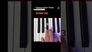 Download lagu „SUBWAY SURFERS“ Theme - Mini Piano Tutorial #pianotutorial #learnpiano #subwaysurfers #easypiano mp3