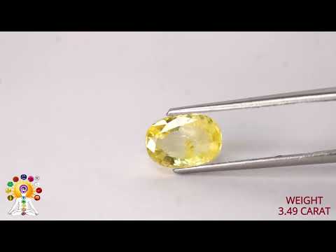 Yellow Sapphire 3.49ct. (Luxury) video