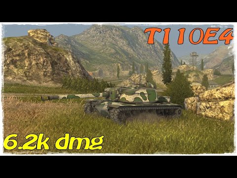 WOT Blitz / T110E4 / 1 kill / 6 223 dmg