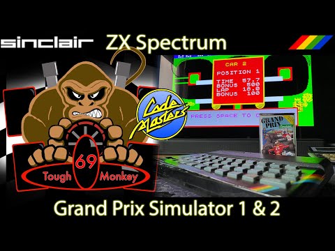 Sinclair ZX Spectrum Retro Gaming - Codemasters Grand Prix Simulator 1 & 2. 35 years before F1 2022