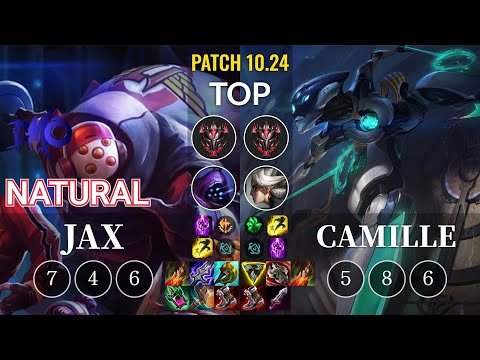 DMO Natural Jax vs Camille Top - KR Patch 10.24