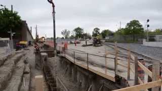 preview picture of video 'Last Eastbound VIA Rail Train crossing Old Weston Rd Diamond'