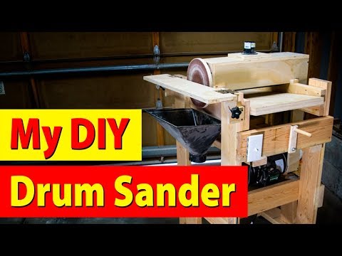 My Homemade DIY Woodworking Drum And Disk Sander
