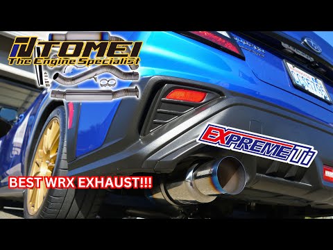 Tomei Full Titanium Expreme VB WRX exhaust sound test review Type-R D Subaru 2022-2024