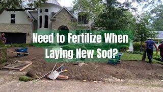 preview picture of video 'Need to Fertilize Before Laying New Sod? Houston Grass South - Missouri City Pearland'