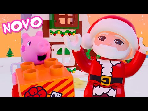 Capa de Peppa Pig Português Brasil | Visitando o Papai Noel | NOVO Contos da LEGO DUPLO Peppa Pig
