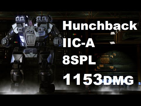 MechWarrior Online :  HBK IIC-A "Small Pulsar" (8x cSPL, XL275) 1153 DMG