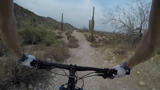 View of the ride through the washes on the north west side of loop.