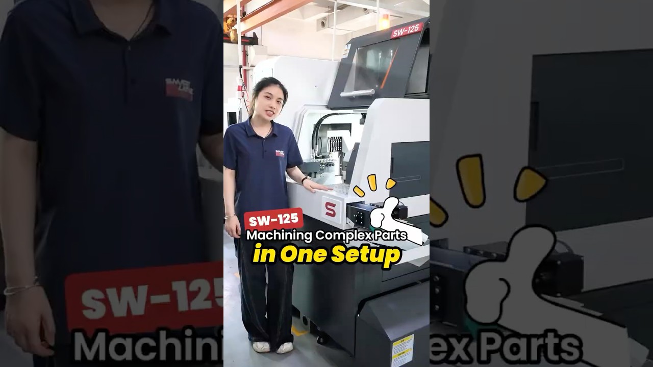 Smart CNC Machining: How the SW-125 Swiss Type Lathe Simplifies Complex Parts in One Setup
