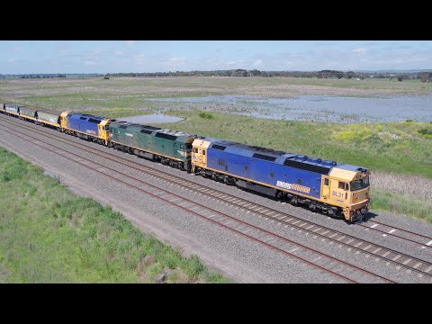 7731V Grain Train Moves Into The Loop Line At Gheringhap (20/10/2022) - PoathTV Australian Railways