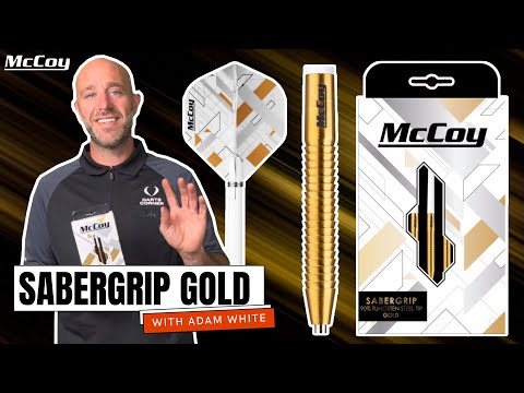 SABERGRIP GOLD MCCOY DARTS REVIEW WITH ADAM WHITE