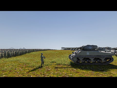 1.5 MILLION AMERICAN ASSAULT SOLDIERS vs 2500 SHERMANS - Ultimate Epic Battle Simulator 2 UEBS 2