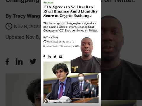 Binance plans to buy FTX. Classic game of big bank take lil bank. #crypto #technology #business