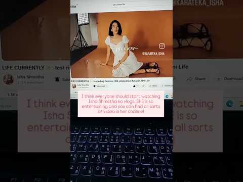 Go watch her video NOW!! I am her BIGGEST fan hehe #ishashrestha #shorts #ladyrider #vlog #motovlog