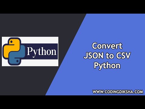 Convert Json To Csv In Python Using Json Module
