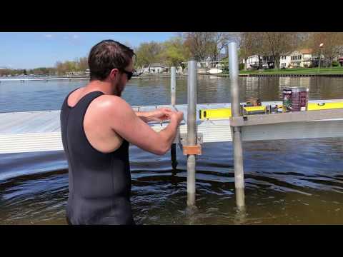 Easy DIY One-Person Dock and Pier Installation With Foam Floats and Max Dock MaxLoc Supports