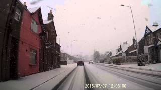 Winter Drive Snow From Perth To Scone Perthshire Scotland