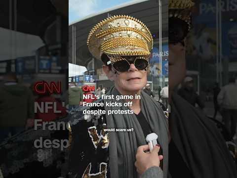 NFL's first game in France kicks off despite protests