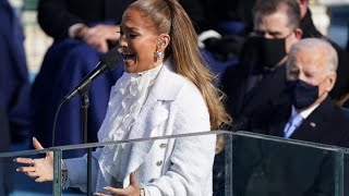 Jennifer Lopez performs at Joe Biden&#39;s inauguration