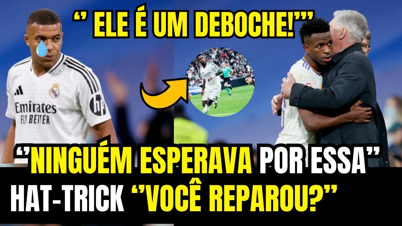 ANCELOTTI [FALA SOBRE VINI JUNIOR] Após HAT-TRICK o Brasileiro Será que permanece na posição?