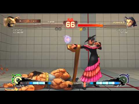 SSF4: zangitan (Zangief) VS sakonoko [Sako] (Rose)